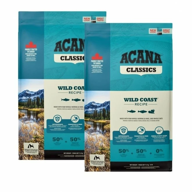 Acana Dog Wild Coast 2x9,7 Kg 3 Acana Dog Wild Coast 2x9,7 Kg