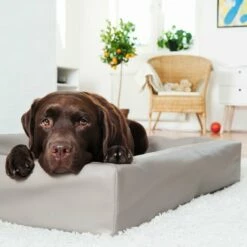 Bia Bed Original Hundeseng Beige/Grå -Kjæledyrutstyr Salgsbutikk bia badd fyrkantig 72