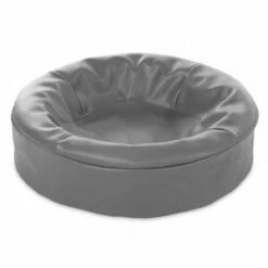 Bia Bed Overtrekk Rund Kunstlær Grå