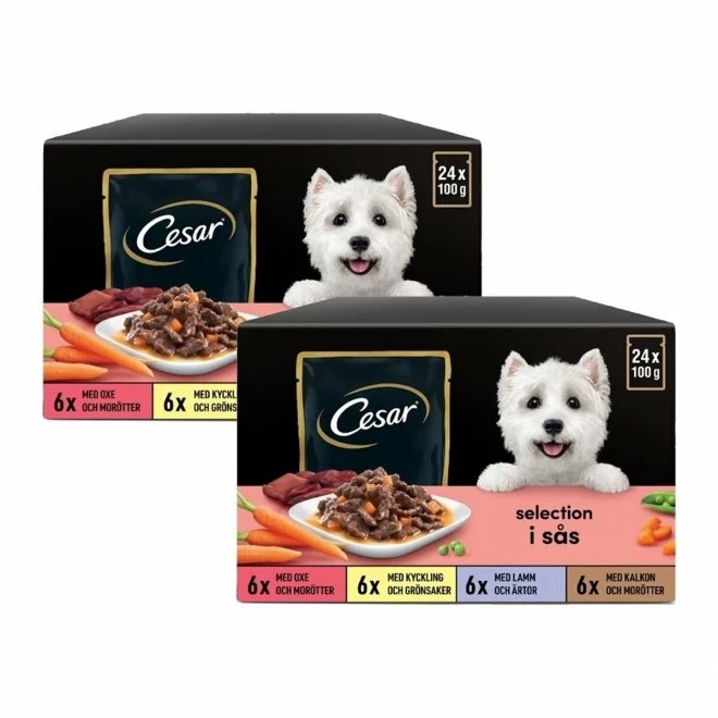 Cesar Del Fresh Mix I Saus 48x100g 3 Cesar Del Fresh Mix I Saus 48x100g