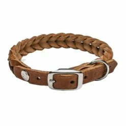 Cloud7 Central Park Hundehalsbånd Flettet Lysebrun