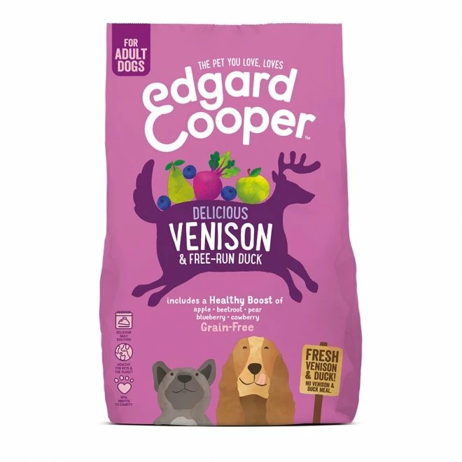 Edgard & Cooper Dog Grain Free Hjort & And 3 Edgard & Cooper Dog Grain Free Hjort & And