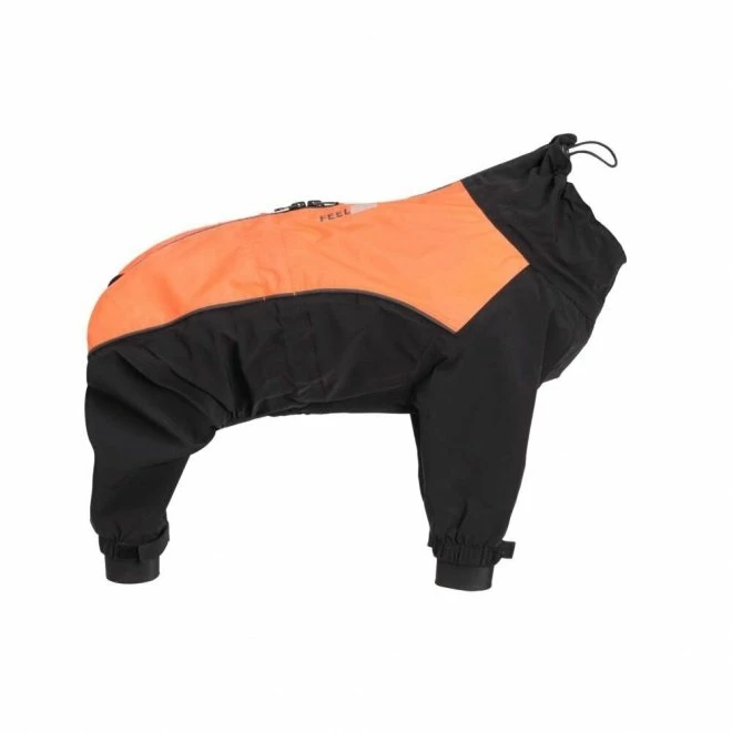Feel Active Helsingborg Hundoverall Refleks Svart & Orange 4 Feel Active Helsingborg Hundoverall Refleks Svart & Orange - Bilde 2