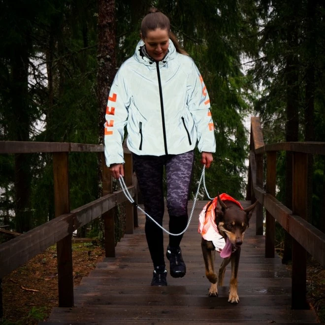 Feel Active Regnjakke Mørkegrå & Oransje 8 Feel Active Regnjakke Mørkegrå & Oransje - Bilde 6