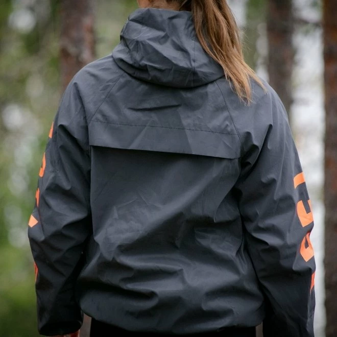 Feel Active Regnjakke Mørkegrå & Oransje 12 Feel Active Regnjakke Mørkegrå & Oransje - Bilde 10