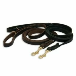 Feel Leather Braid Lærkobbel Messing Brun