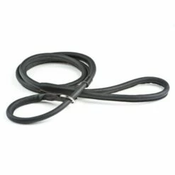 Feel Leather Retrieverkobbel Rundsydd Svart