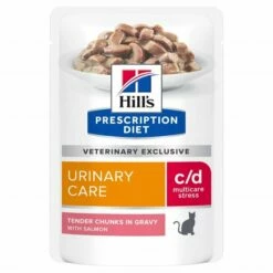 Hill's Prescription Diet Feline C/d Urinary Care Multicare Stress Salmon 12x85 G