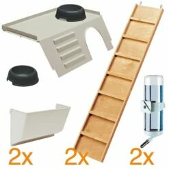 Ferplast Rabbit 120 Tris Kaninbur -Kjæledyrutstyr Salgsbutikk ferplast rabbit 120 tris 118x58x166 cm c1