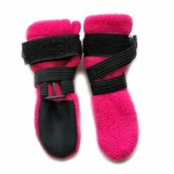 FinNero Halla Fleece Boots Rosa 4-pakk 8 FinNero Halla Fleece Boots Rosa 4-pakk -Kjæledyrutstyr Salgsbutikk halla fleecetossut pinkki xl f4