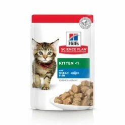 Hill's Science Plan Kitten Chicken & Ocean Fish 12x85 G -Kjæledyrutstyr Salgsbutikk hill39s kitten kycklingkalkon 85g 12 p 7a