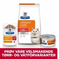 Hill's Prescription Diet Feline C/d Urinary Care Stress Chicken 12x85 G -Kjæledyrutstyr Salgsbutikk hills diet cat c d us ch pouch 12x85g c2