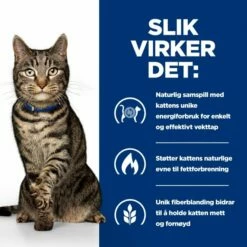 Hill's Prescription Diet Feline Metabolic Weight Loss & Maintenace Chicken 12x85 G -Kjæledyrutstyr Salgsbutikk hills diet cat metabolic pouch 12x85g 4e