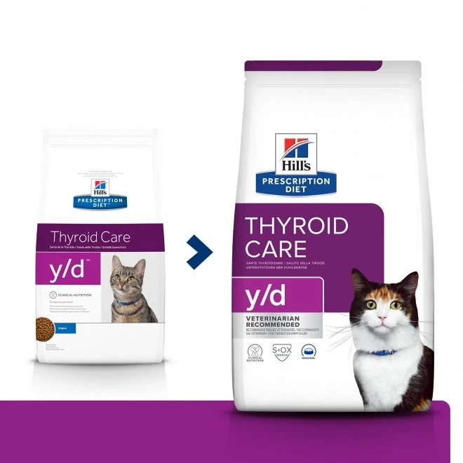 Hill's Prescription Diet Feline Y/d Thyroid Care Original 4 Hill's Prescription Diet Feline Y/d Thyroid Care Original - Bilde 2