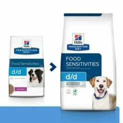 Hill's Prescription Diet Canine D/d Food Sensitivities Duck & Rice -Kjæledyrutstyr Salgsbutikk hills diet dog d d duck rice 2kg 1d