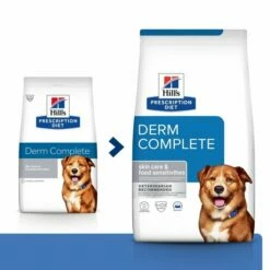 Hill's Prescription Diet Canine Derm Complete Skin Care & Food Sensitivities -Kjæledyrutstyr Salgsbutikk hills prescription diet canine derm complete 33