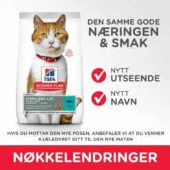 Hill's Science Plan Cat Adult Sterilised Tuna -Kjæledyrutstyr Salgsbutikk hills science plan cat young adult sterilized tuna cc