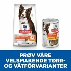 Hill's Science Plan Dog Adult 1+ Medium Perfect Digestion Chicken & Brown Rice 14 Kg -Kjæledyrutstyr Salgsbutikk hills science plan perfect digestion medium adult 1 dog food chicken brown rice cb