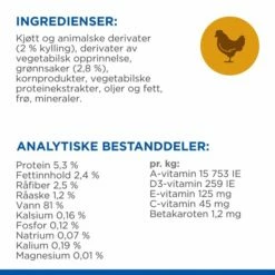 Hill's Science Plan CanineAdult Small & Mini Perfect Weight Stew Chicken 12x80 G -Kjæledyrutstyr Salgsbutikk hills sp canine perfect weight smi stew ch az 0f