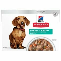 Hill's Science Plan CanineAdult Small & Mini Perfect Weight Stew Chicken 12x80 G -Kjæledyrutstyr Salgsbutikk hills sp canine perfect weight smi stew ch az 99