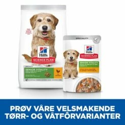 Hill's Science Plan Canine SeniorSmall & Mini Vitality Stew Chicken 12x80 G 15 Hill's Science Plan Canine SeniorSmall & Mini Vitality Stew Chicken 12x80 G -Kjæledyrutstyr Salgsbutikk hills sp canine senior vitality sm stew ch az 87
