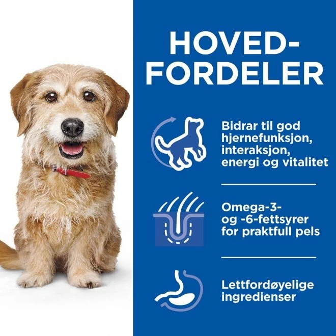 Hill's Science Plan Canine SeniorSmall & Mini Vitality Stew Chicken 12x80 G 5 Hill's Science Plan Canine SeniorSmall & Mini Vitality Stew Chicken 12x80 G - Bilde 3