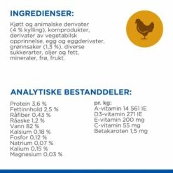 Hill's Science Plan Canine SeniorSmall & Mini Vitality Stew Chicken 12x80 G 19 Hill's Science Plan Canine SeniorSmall & Mini Vitality Stew Chicken 12x80 G -Kjæledyrutstyr Salgsbutikk hills sp canine senior vitality sm stew ch az f4