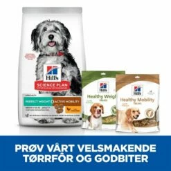 Hill's Science Plan Dog Perfect Weight & Active Mobility Adult Medium With Chicken 12 Kg -Kjæledyrutstyr Salgsbutikk hills sp perwght act mob m ad ky 70