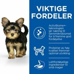 Hill's Science Plan Puppy Small & Mini Perfect Digestion Chicken -Kjæledyrutstyr Salgsbutikk hills sp puppy perfect digestion smi ch az df