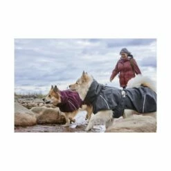 Hurtta Mudventure ECO Regnjakke Svart -Kjæledyrutstyr Salgsbutikk hurtta mudventure eco regnjacka svart 71