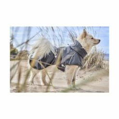 Hurtta Mudventure ECO Regnjakke Svart -Kjæledyrutstyr Salgsbutikk hurtta mudventure eco regnjacka svart 72