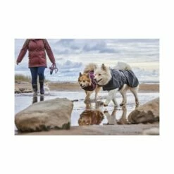 Hurtta Mudventure ECO Regnjakke Svart -Kjæledyrutstyr Salgsbutikk hurtta mudventure eco regnjacka svart 9e