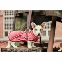 Hurtta Razzle-Dazzle Reversible Midlayer Hundjacka Rosa -Kjæledyrutstyr Salgsbutikk hurtta razzle dazzle reversible midlayer hundjacka rosa 36