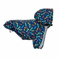 ItsyBitsy Hoodie Regndekken Mønstret Mørkeblå