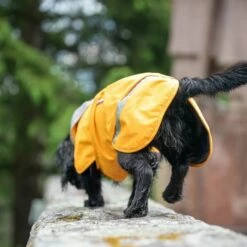 Pomppa Kevyt Regnjakke Hund Gul -Kjæledyrutstyr Salgsbutikk kevytpomppa koiran mantteli curry az c1