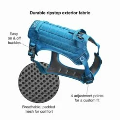 Kurgo RSG County Harness Hundesele Blå 9 Kurgo RSG County Harness Hundesele Blå -Kjæledyrutstyr Salgsbutikk kurgo rsg county valjaat sininen az 1f