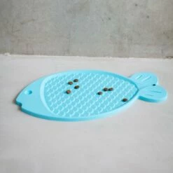 Little&Bigger Plasseringsmatte Fisk Silikon -Kjæledyrutstyr Salgsbutikk littlebigger silicone place mat fish aqua 74