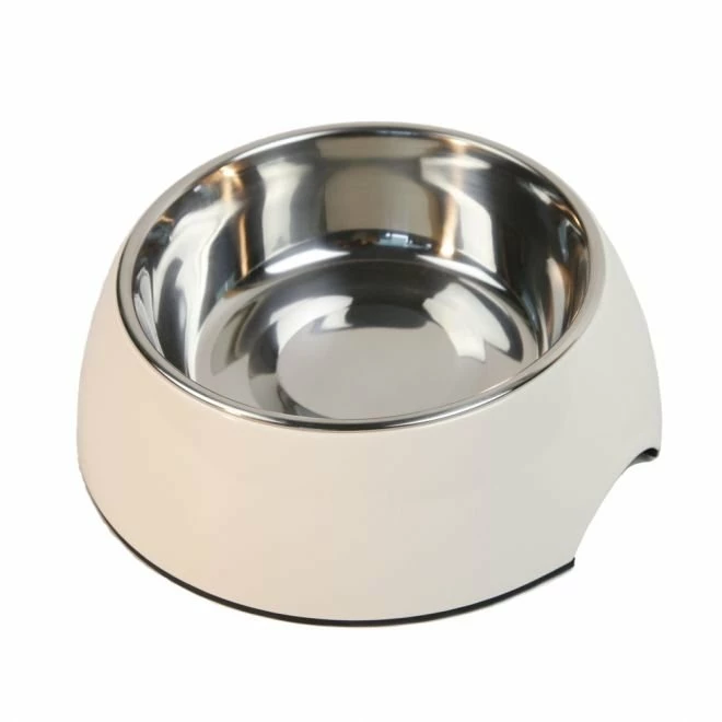 Little&Bigger Matskål Plast & Rustfri Hvit 3 Little&Bigger Matskål Plast & Rustfri Hvit