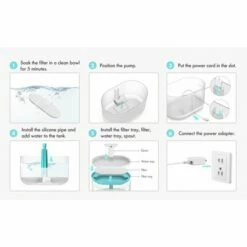 Petlibro Capsule Vannfontene Blå -Kjæledyrutstyr Salgsbutikk petlibro capsule vesiautomaatti az 6b