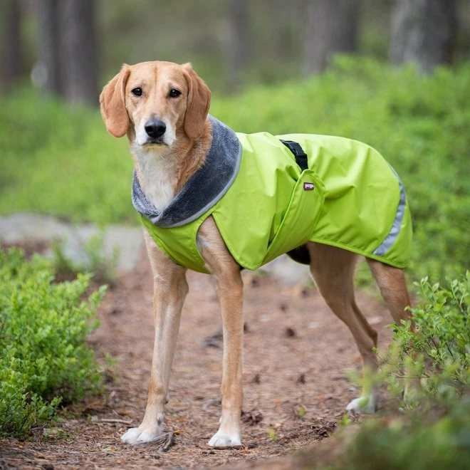 Pomppa Kevyt Regnjakke Hund Grøn 4 Pomppa Kevyt Regnjakke Hund Grøn - Bilde 2