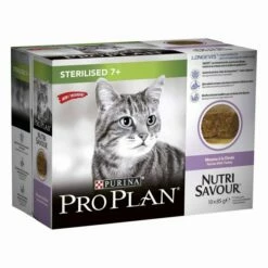 Purina Pro Plan Cat Nutri Savour Sterilised 7+ Multipack Turkey 10x85 G