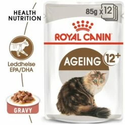Royal Canin Ageing +12 Våtfoder (12x85g) -Kjæledyrutstyr Salgsbutikk royal canin ageing 12 in gravy 12 x 85 g 61