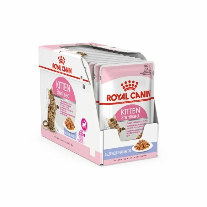 Royal Canin Kitten Sterilised Jelly 12x85 G 4 Royal Canin Kitten Sterilised Jelly 12x85 G - Bilde 2