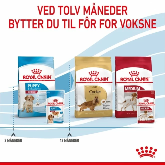 Royal Canin Medium Puppy Våtfôr (10x140g) 8 Royal Canin Medium Puppy Våtfôr (10x140g) - Bilde 6