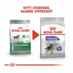 Royal Canin Mini Sterilised Adult -Kjæledyrutstyr Salgsbutikk royal canin mini sterilised adult ac