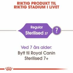 Royal Canin Sterilised 37 -Kjæledyrutstyr Salgsbutikk royal canin sterilised af