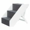 Trixie Trapp Justerbar Hvit & Grå -Kjæledyrutstyr Salgsbutikk trixie adjustable stairs whitegrey 9f
